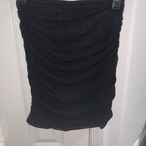 Black Ruffled Skirt